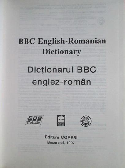 Dictionar bilingv englez roman