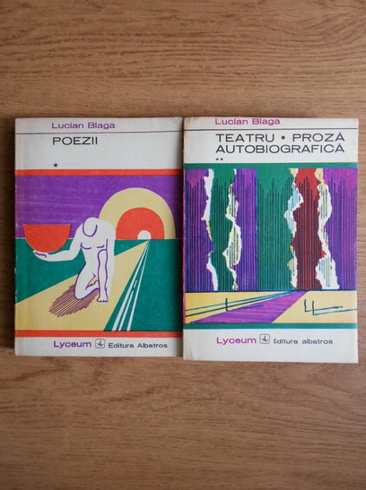 Lucian Blaga Poezii Teatru Proza Autobiografica 2 Volume Cumpără