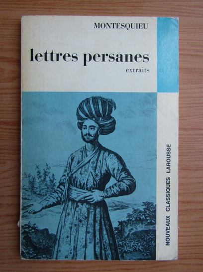 Montesquieu Lettres Persanes Cumpără Montesquieu Lettres Persanes Cumpără