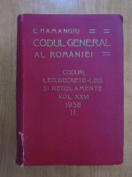 C. Hamangiu - Codul general al Romaniei (volumul 26, partea II)