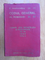C. Hamangiu - Codul General al Romaniei (volumul 30, partea a III-a)