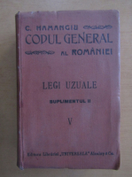 C. Hamangiu - Codul General al Romaniei (volumul 5, suplimentul II)