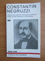Constantin Negruzzi - Amintiri din junete. Fragmente istorice. Negru pe alb. Scrisori la un prieten