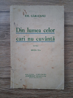 Emil Garleanu - Din lumea celor cari nu cuvanta, editia a VI-a