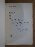 Eugen Simion -  Scriitori romani de azi (volumul 2, cu autograful autorului)