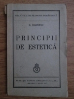 George Calinescu - Principii de estetica (1939)
