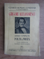Grigore Alexandrescu - Opere complete. Poezii si proza (1940)