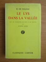Honore de Balzac - Le lys dans la vallee