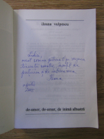 Ileana Vulpescu - De-amor, de-amar, de inima albastra (cu autograful autoarei)