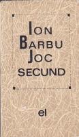 Ion Barbu - Joc secund