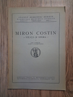 Ion Nistor - Miron Costin. Vieata si opera (1942)