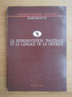 La representation theatrale et le langage de la critique