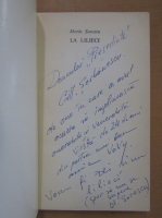 Marin Sorescu - La lilieci (cu autograful si dedicatia autorului pentru Jozsef Balogh)