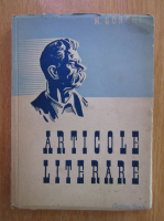 Maxim Gorki - Articole literare