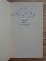 Mielu Zlate - Psihologie sociala si organizationala industriala (cu autograful autorului)