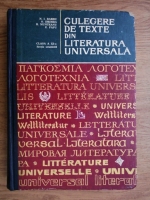 N. I. Barbu, Ovidiu Drimba, Romul Munteanu - Culegere de texte din literatura universala
