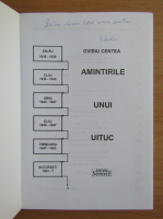 Ovidiu Centea - Amintirile uni uituc (cu autograful autorului)