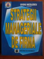 Ovidiu Nicolescu - Strategii manageriale de firma