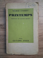 Sigrid Undset - Printemps (1941)