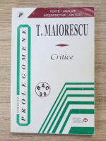 Titu Maiorescu - Critice