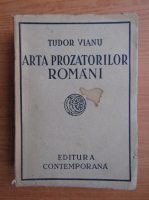 Tudor Vianu - Arta prozatorilor romani (1941)