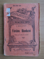 Vasile Alecsandri - Fantana Blanduziei (1931)