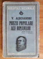 Vasile Alecsandri - Poezii populare ale romanilor (1943)