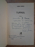 Vasile Andru - Turnul (cu autograful autorului pentru Zigu Ornea)