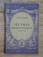 Voltaire - Oeuvres philosophiques (extraita, 1934)